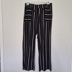 Joe Benbasset Monochrome Striped Trousers